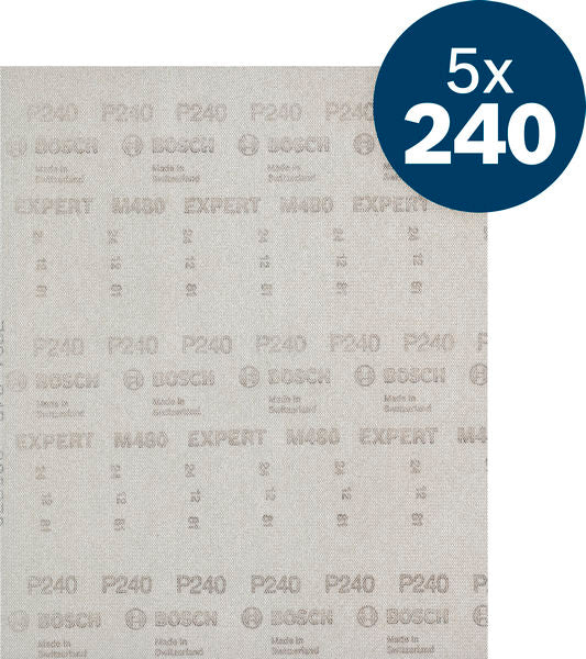 Produktbild Lieferumfang von EXPERT M480 Schleifnetz, 230 x 280 mm, K240, 5 Stk