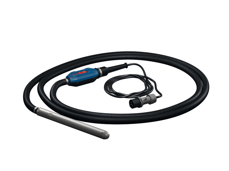 Bosch GDI38-500 Betonrüttler mit angeschlossenem Stromkabel.
