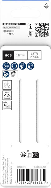 Bosch EXPERT Wood 2-seitig sauberes T308BOP Stichsägeblatt, 2er-Pack.