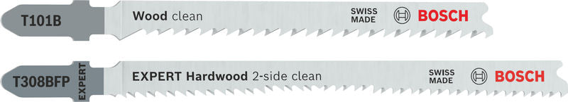 Produktbild von Stichsägeblätter-Set T101B und EXPERT Hardwood 2-side clean T308BFP 26-teilig