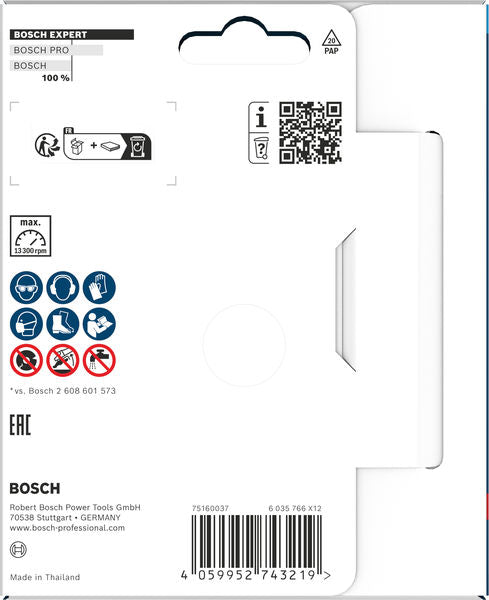 Bosch EXPERT Beton-Diamantschleifkopf 115 mm Verpackung.