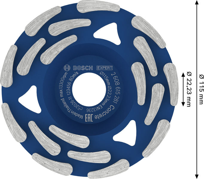Bosch EXPERT Diamant-Schleifkopf für Beton 115 mm.