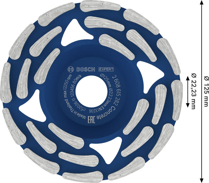 Bosch EXPERT Diamant-Schleifkopf für Beton 125 mm.