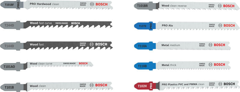 Produktbild von Stichsägeblätter-Set Multi Material 10-teilig