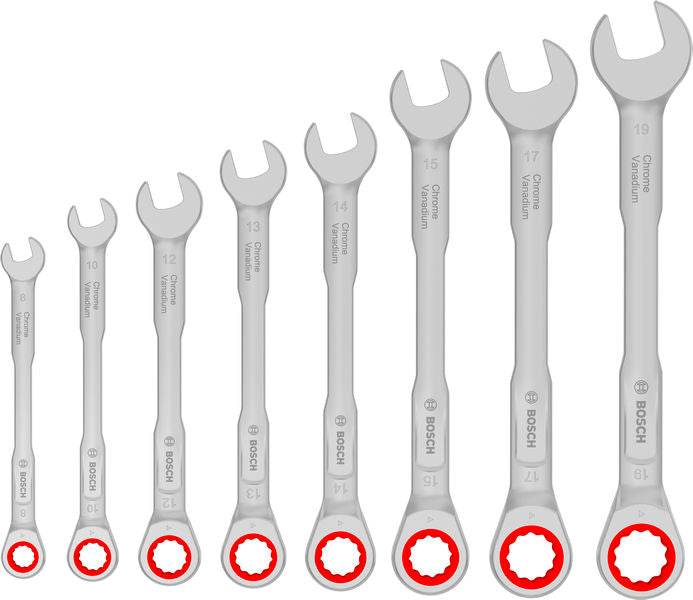 Produktbild von Ratschen-Ringmaulschlüssel-Set 8 - 19 mm