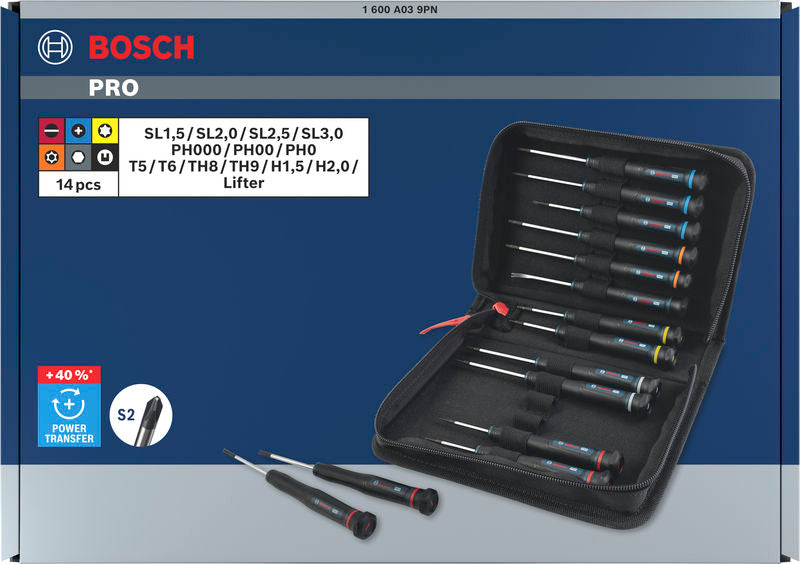 Präzisionsschraubendreher-Set PH SL/TX/TH/H PRO (14-teilig)