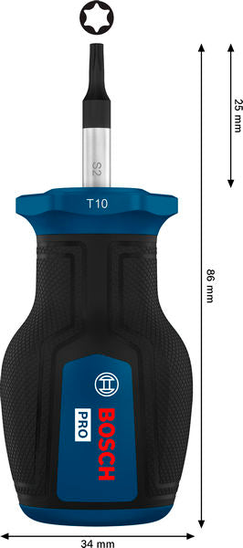 Stubby Schraubendreher TX10 x 25 mm PRO