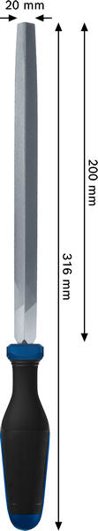 Dreieckfeile 200 mm (8")