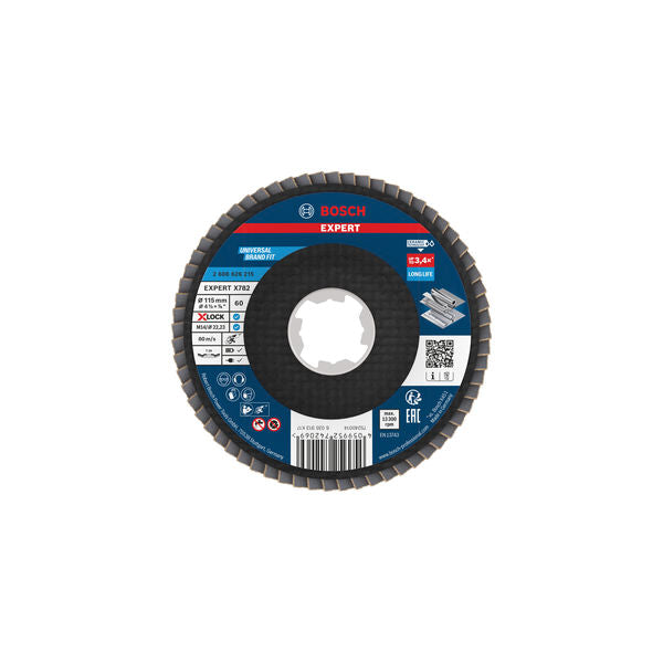 Produktbild von Fächerschleifscheibe 115 mm K60 EXPERT X782 gewinkelt X-Lock GF T29