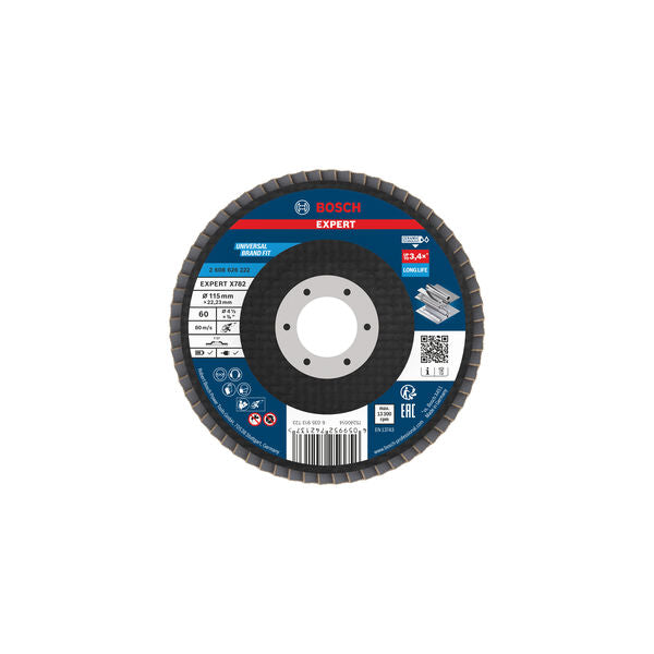 Produktbild von Fächerschleifscheibe 115 mm K60 EXPERT X782 gerade GF T27