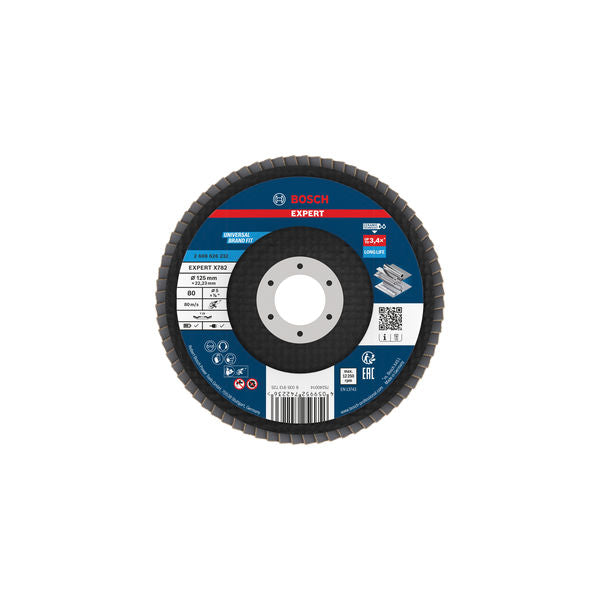 Produktbild von Fächerschleifscheibe 125 mm K80 EXPERT X782 gewinkelt GF T29