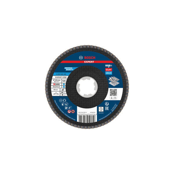 Produktbild von Fächerschleifscheibe 125 mm K120 EXPERT X782 gerade X-Lock GF T27
