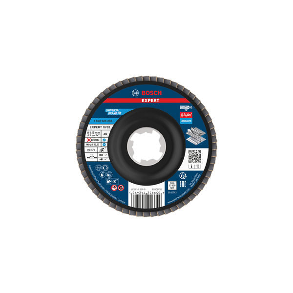 Produktbild von Fächerschleifscheibe 115 mm K40 EXPERT X782 gerade X-Lock T27