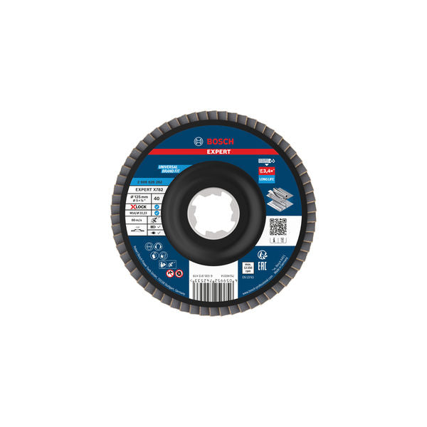 Produktbild von Fächerschleifscheibe 125 mm K40 EXPERT X782 gerade X-Lock T27