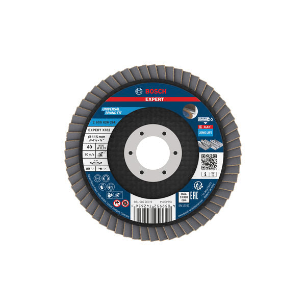 Produktbild von Fächerschleifscheibe 115 mm K40 EXPERT X782 gewinkelt FlexLam T29