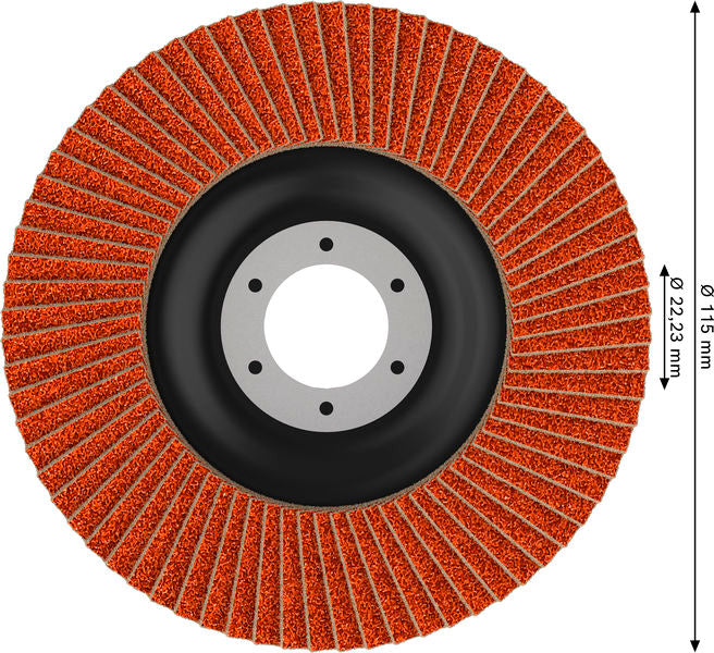 Fächerschleifscheibe 115 mm K80 EXPERT X782 gerade T27
