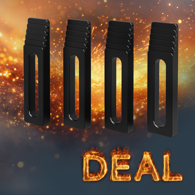 Sonderaktion 4x Spannanschlag 4 - 12 mm nitriert für Siegmund System 22