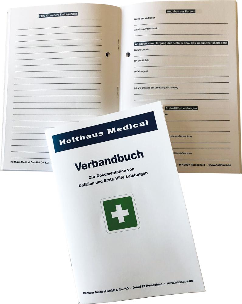 Produktbild von Holthaus Medical Verbandbuch DIN A5 50249 4005058502496