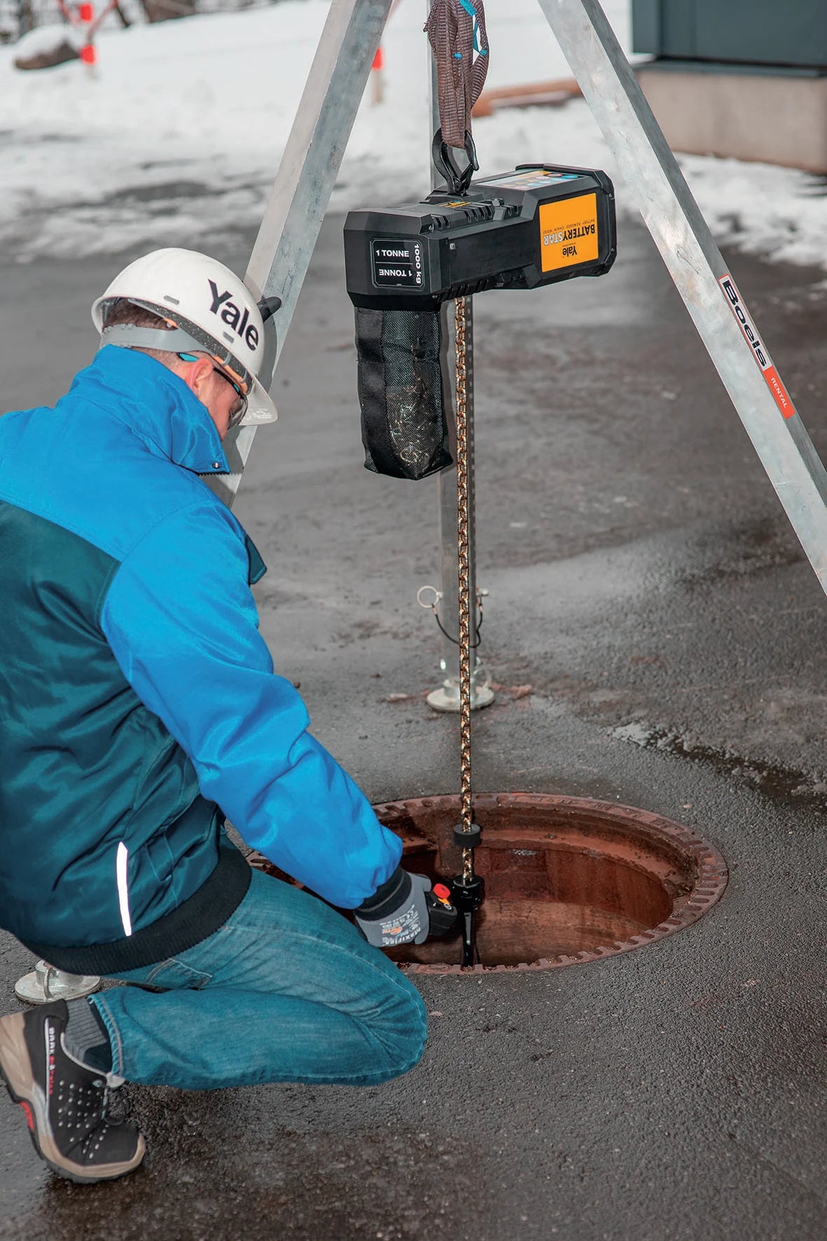 Akku-Kettenzug BatteryStar ohne Stromanschluss
