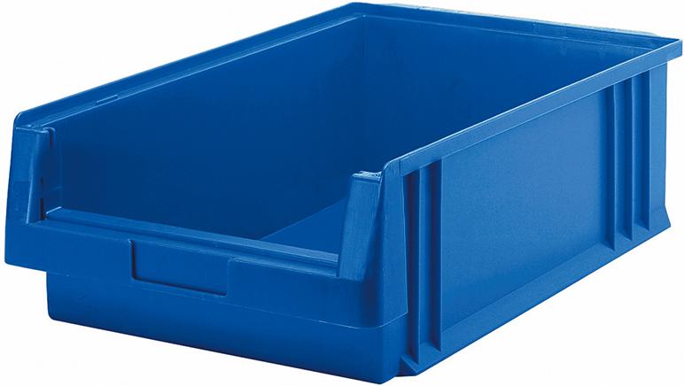 Produktbild von LA-KA-PE Sichtlagerkasten PLK 1c B315xT500xH150 mm blau 01250 02 02 4031022003041
