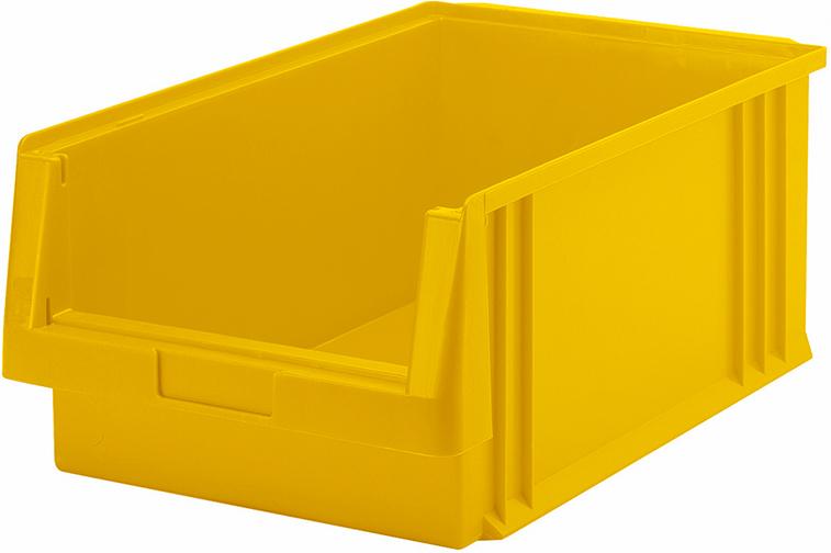 Produktbild von LA-KA-PE Sichtlagerkasten PLK 1 B315xT500xH200 mm gelb 01350 02 04 4031022003485