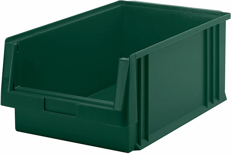 Produktbild von LA-KA-PE Sichtlagerkasten PLK 1 B315xT500xH200 mm grün 01350 02 03 4031022003478