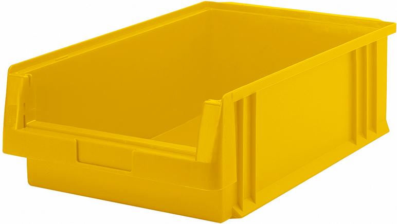 Produktbild von LA-KA-PE Sichtlagerkasten PLK 1c B315xT500xH150 mm gelb 01250 02 04 4031022003065
