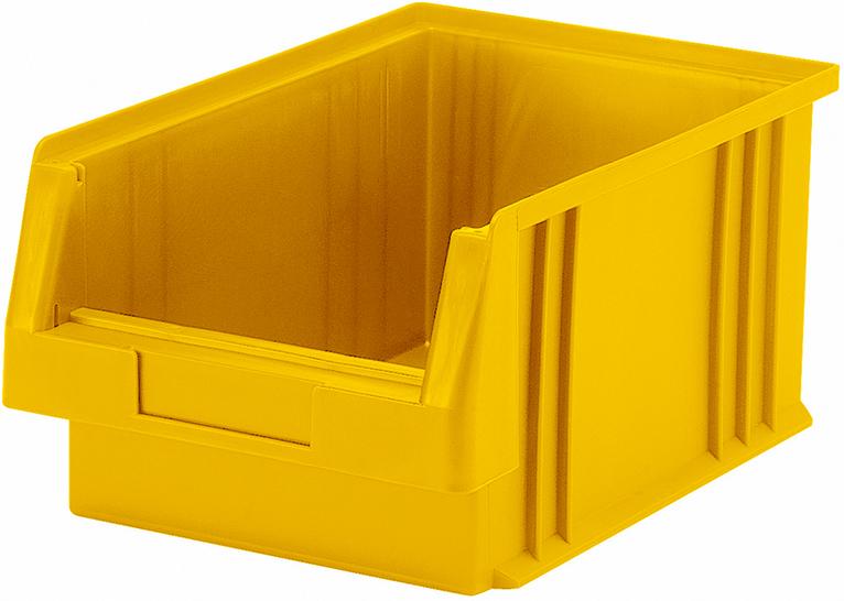 Produktbild von LA-KA-PE Sichtlagerkasten PLK 2 B213xT330xH150 mm gelb 01550 02 04 4031022004406