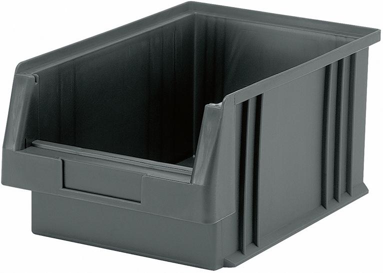 Produktbild von LA-KA-PE Sichtlagerkasten PLK 2 B213xT330xH150 mm grau 01550 02 05 4031022004413