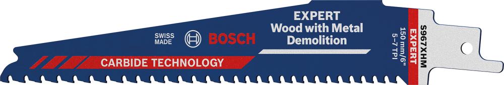 Produktbild von BOSCH Säbelsägeblatt Expert S 967 XHM VE à 1 Stück Wood withMetal Demolition 2608900396 4059952534862