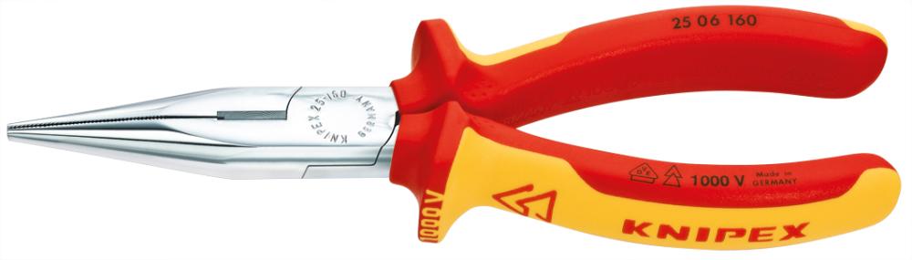 Produktbild von KNIPEX Radiozange VDE mit Mehrkomponenten-Griff 160mm 25 06 160 4003773033806