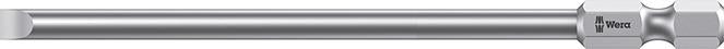 Produktbild von Wera Bit zähhart 1/4" DIN 3126 E6,3 Schlitz 6,5x1,2x89mm 5059490001 4013288094247
