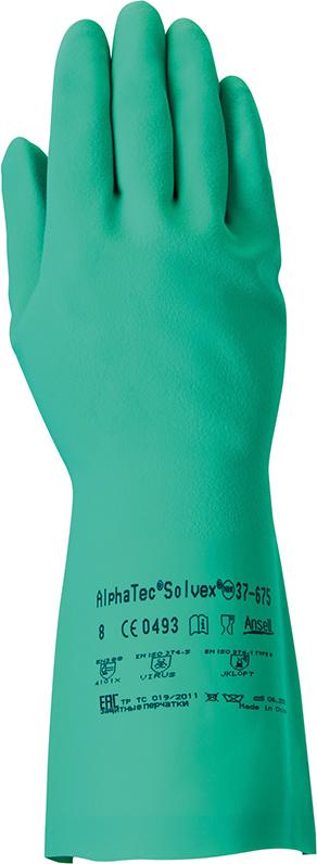 Produktbild von Ansell Handschuhe AlphaTec-Solvex 37-675 Größe 9 (12 Paar) 37-675/9 76490498092