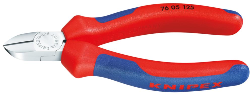 Produktbild von KNIPEX Seitenschneider Elektromechanik verchromt isoliert 125mm 76 05 125 4003773005315