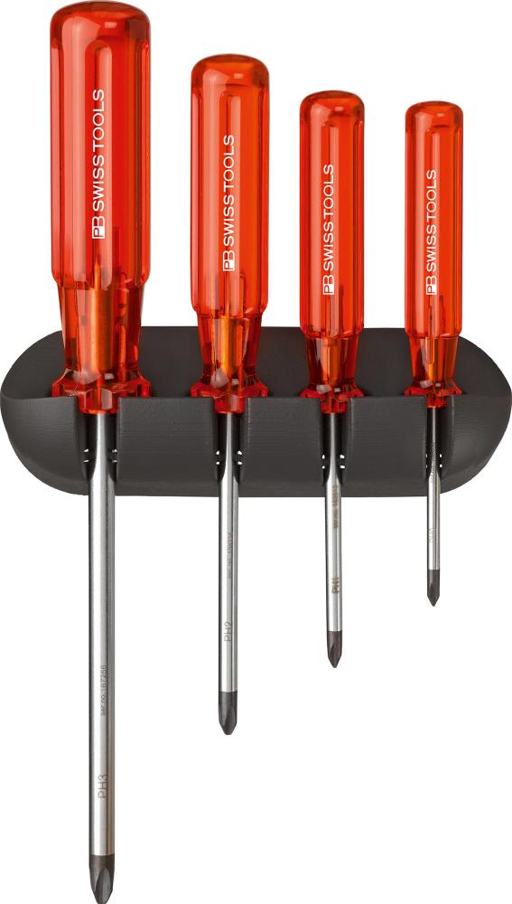 Produktbild von Swiss Tools Schraubendreher-Satz 4-teilig PH im Wandhalter Classic PB 242 7610733013883