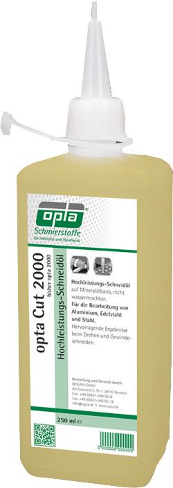 Produktbild von opta Hochleistungs-Schneidöl CUT 2000 250ml (10 Flaschen) 600847609 4030968001807