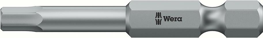Produktbild von Wera Bit zähhart 1/4" DIN 3126 E6,3 Innen-6-kant 6x50mm 5059620001 4013288012937