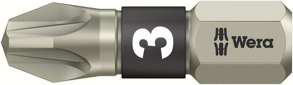 Produktbild von Wera Bit rostfrei 1/4" DIN 3126 C6,3 PZ3x25mm 5071022001 4013288111036
