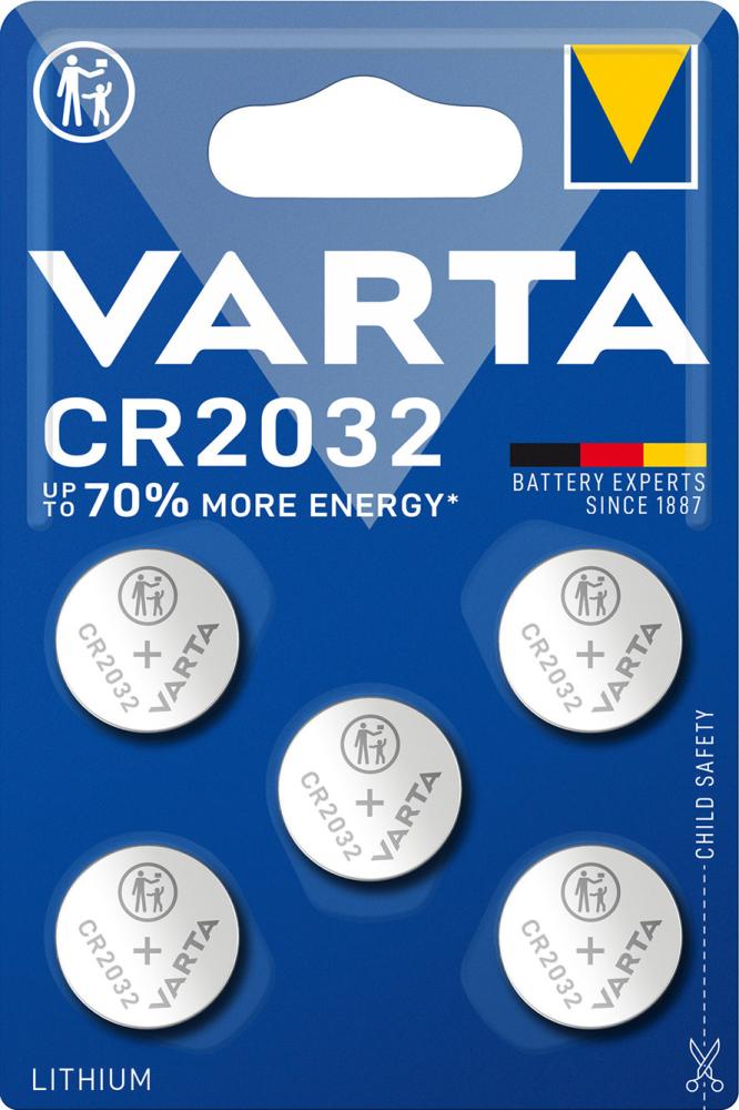 Produktbild von VARTA Batterie ELECTRO.CR2032 5er Blister 6032101415 4008496850853