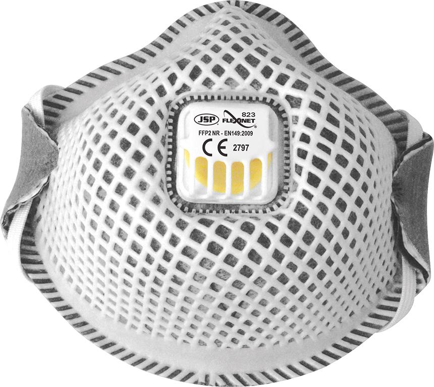 Produktbild von JSP Feinstaubmaske Flexinet 823 FFP2 V Größe M/L (10 Stück) BER152-201-A00 5038428276207