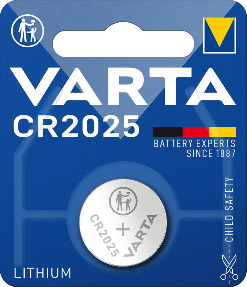 Produktbild von VARTA Knopfzelle Electronics CR 2025 6025101401 4008496276875