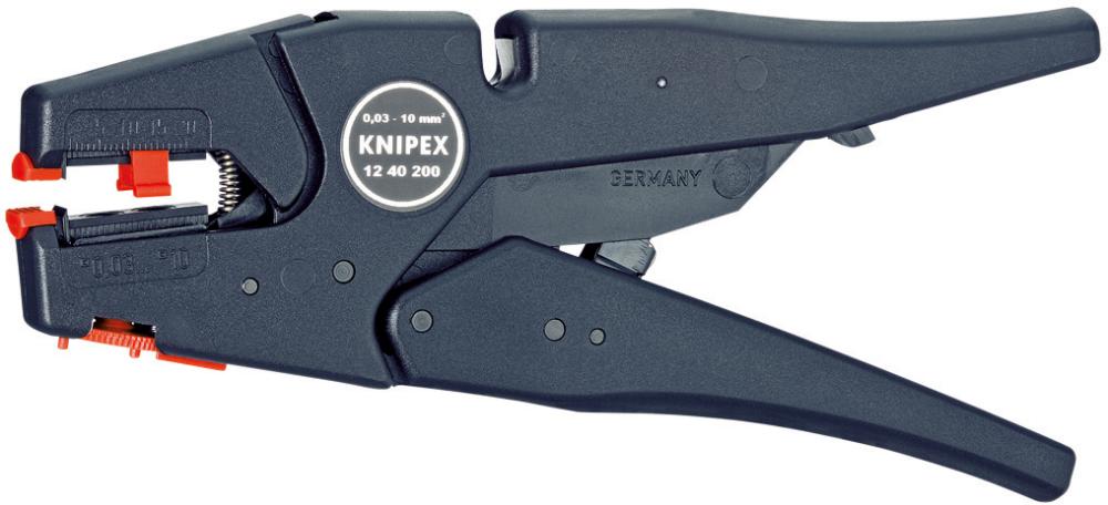 Produktbild von KNIPEX Automatik-Abisolierzange 1240 EAN 200mm qmm 12 40 200 EAN 4003773040262
