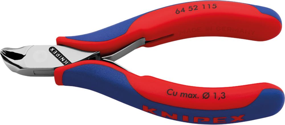 Produktbild von KNIPEX Vornschrägschneider Elektronik ohne Fase 115mm 64 52 115 4003773040439