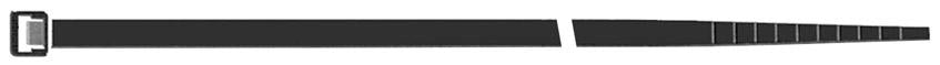 Produktbild von SapiSelco Kabelbinder Nylon schwarz 140x3,5mm (100 Stück) 491097 8014748300577
