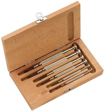 Produktbild von Kukko Uhrmacherschraubendreher-Satz 6-teilig Schlitz/Kreuz 250-570 4027474713737