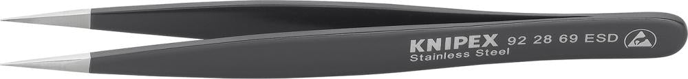 Produktbild von KNIPEX Pinzette ESD 130mm schwarz 92 28 69 ESD 4003773054771