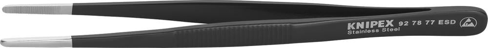 Produktbild von KNIPEX Pinzette ESD rund 145mm 3,5mm schwarz 92 78 77 ESD 4003773054979