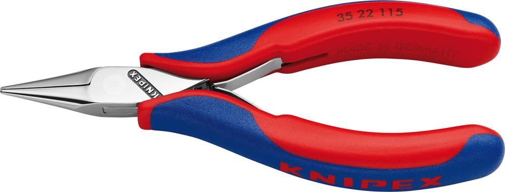 Produktbild von KNIPEX Greifzange Elektronik Backen flachrund 115mm 35 22 115 4003773035114