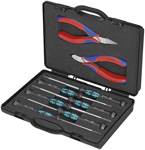 Produktbild von KNIPEX Zangen-Set Elektronik 8-teilig 00 20 18 4003773033073