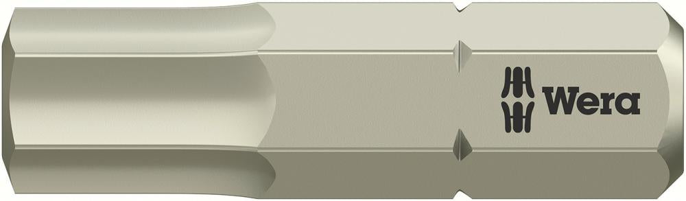 Produktbild von Wera Bit rostfrei 1/4" DIN 3126 C6,3 Innen-6-kant 6x25mm 5071076001 4013288111258